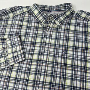 Ariat Pro Series Classic Long Sleeve Shirt Size XXL 2XL Blue White Plaid Western